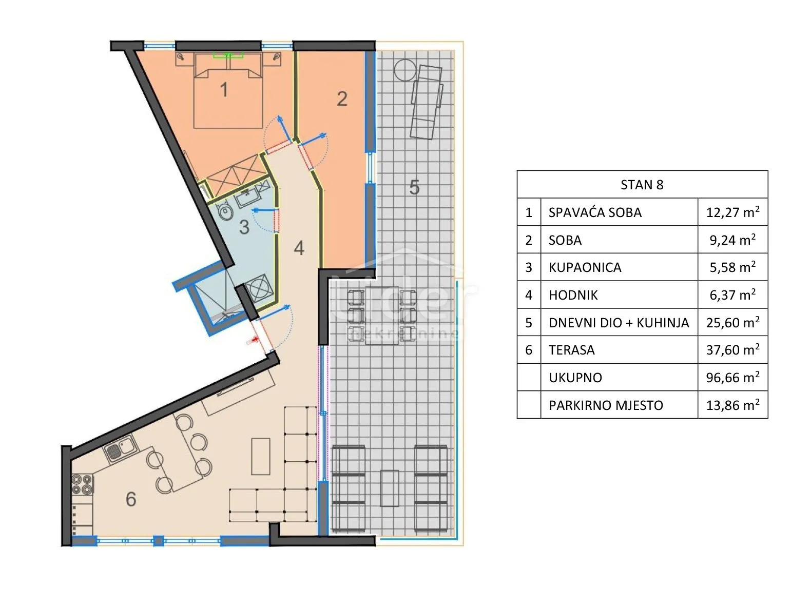 pag, mandre, apartman 2s+db - slika 16