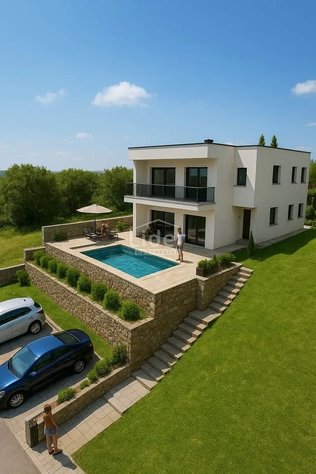 crikvenica novi apartman, 105m2, bazen, pogled na more - slika 2