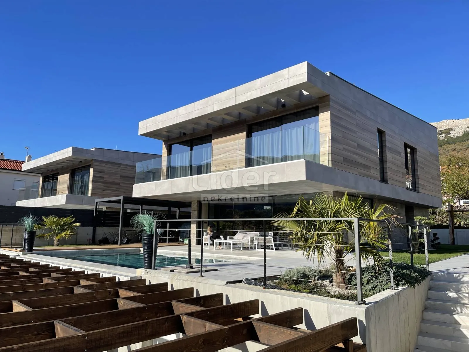otok krk, baška, dizajnerska urbana vila s bazenom - slika 3