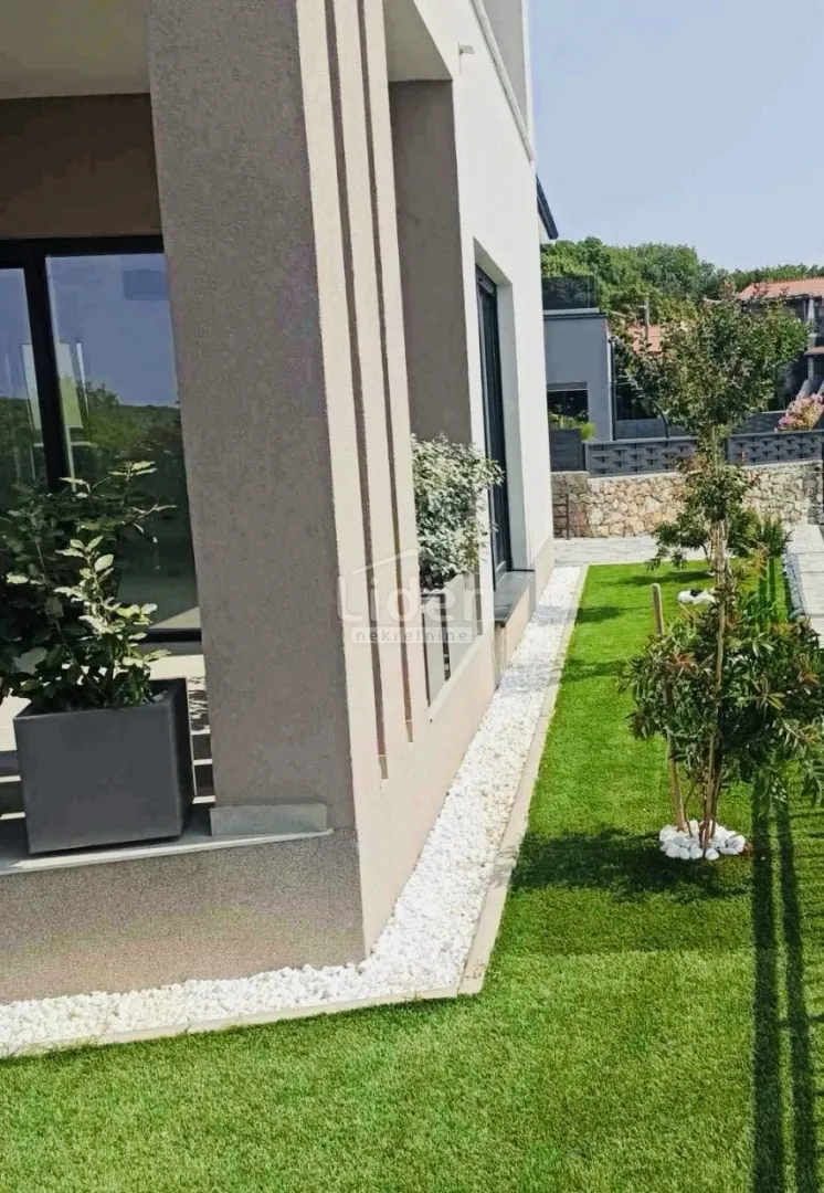 kornić (krk) nova vila s bazenom i pogledom na more - slika 9