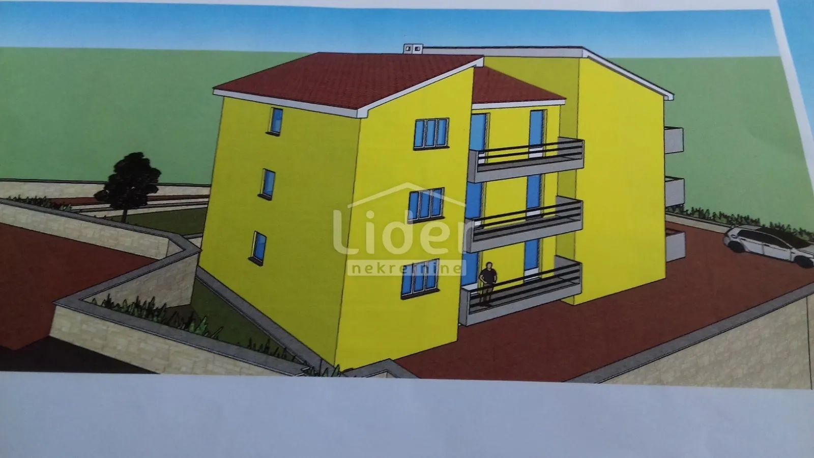 kastav zemljište od 1000 m2 s građevinskom dozvolom - slika 8