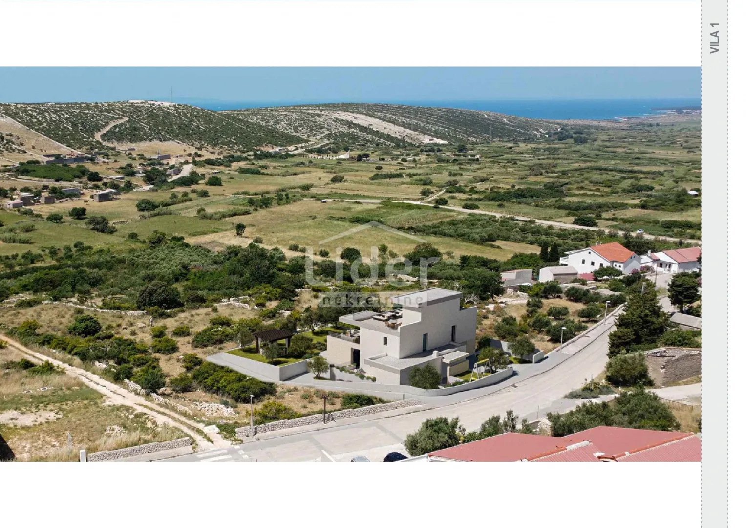 pag, kolan, luksuzna vila s bazenom i pogledom na more - slika 4