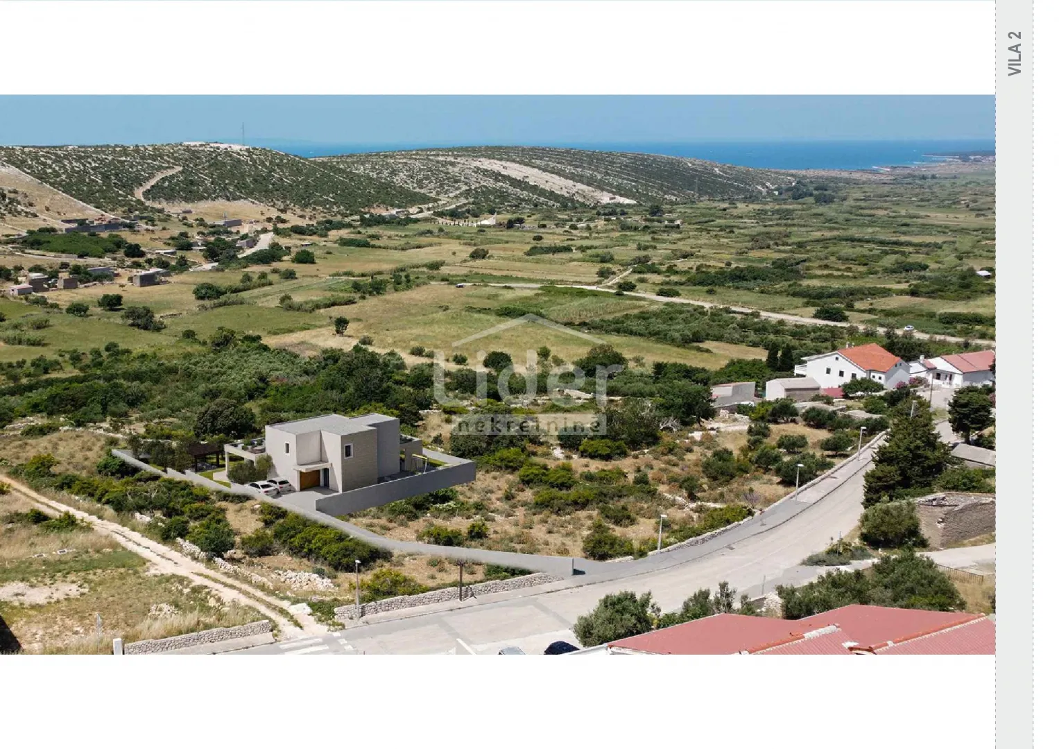 pag, kolan, luksuzna vila s bazenom i pogledom na more - slika 8