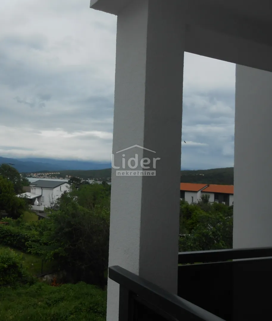 čižići (otok krk) novi apartman, pogled na more - slika 8