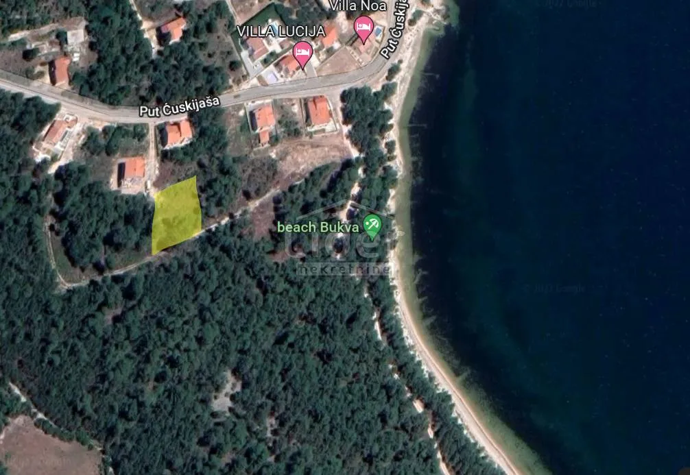 pridraga, građevinsko zemljište 849 m2 na samo 130 m od mora - slika 3