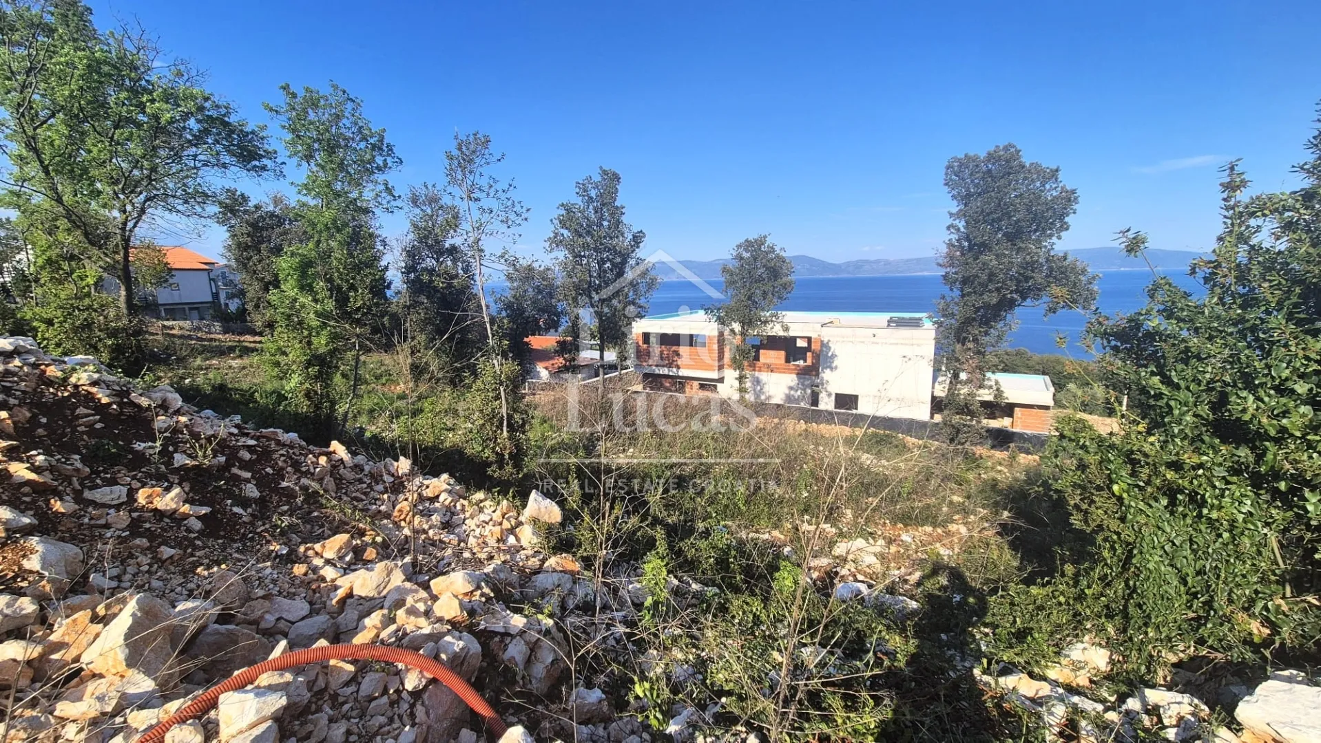 Građevinsko zemljište s pogledom na more - Ravni, Istra - Ravni, Raša