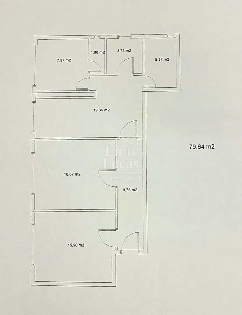 stan 79m2 za najam u centru - gundulićeva - slika 14