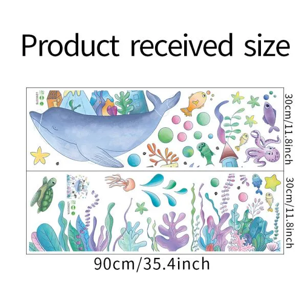 zidna naljepnica whale - slika 4