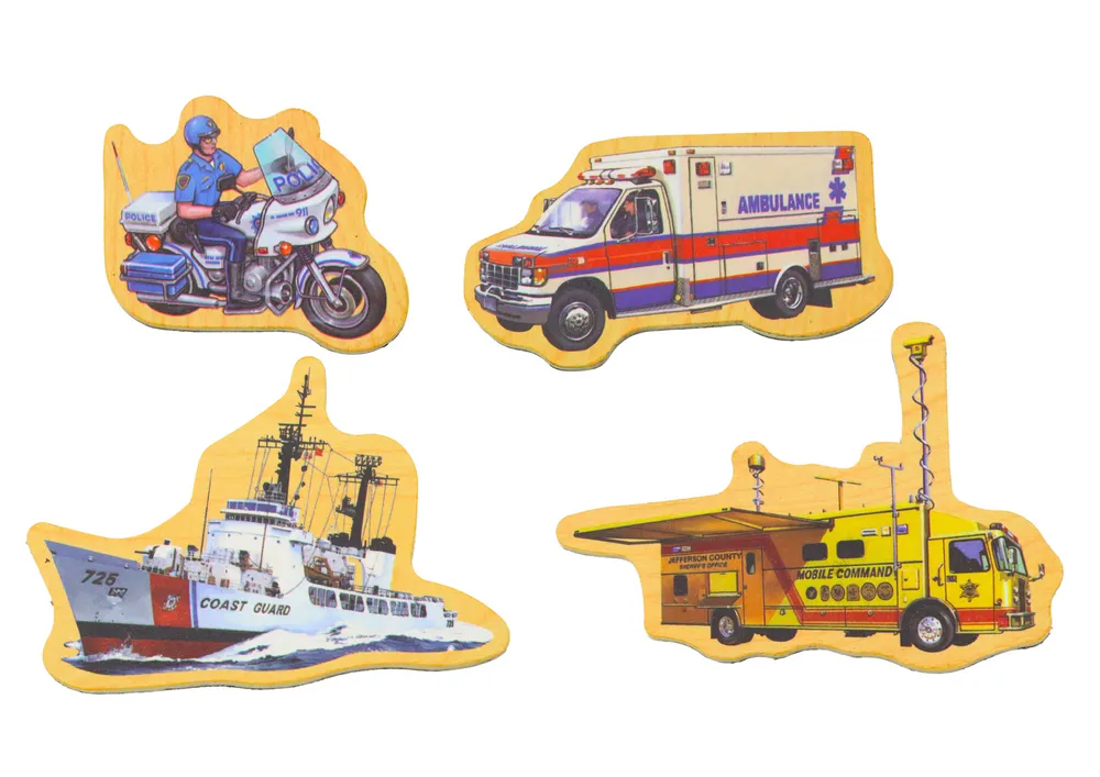 set of wooden magnets vehicles ships planes 20 pieces - slika 3