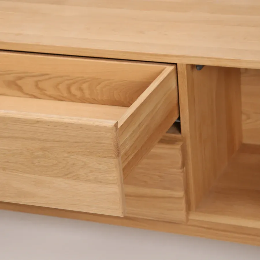 tv komoda luba 180x40.3cm, materijal: puno drvo hrast - slika 4