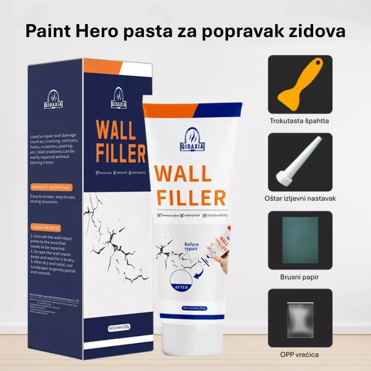paint hero pasta za popravak zidova - slika 4