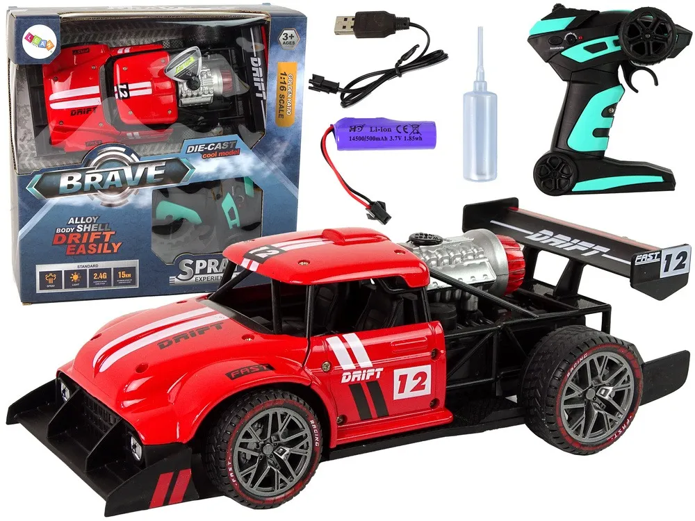 Auto na daljinsko upravljanje Sports Car R/C 1:16 - crveni - Mursko Središće