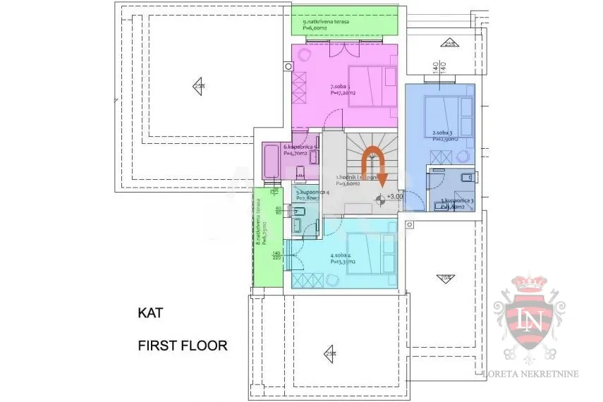 vila u blizini mora 302 m2, labin, istra - slika 40
