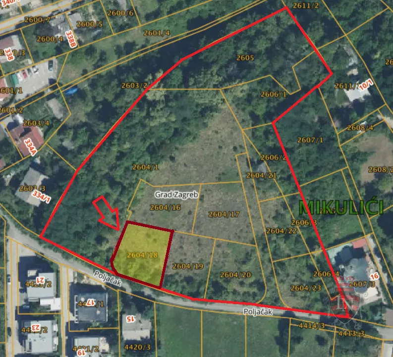 mikulići — građevinsko zemljište 657 m² | pravilan oblik, pogled i 160 €/m² - slika 15