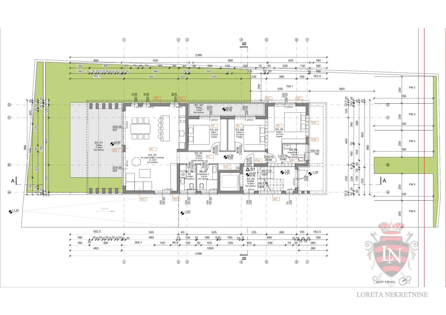 novogradnja zadar 219,80 m2, s1 - slika 17
