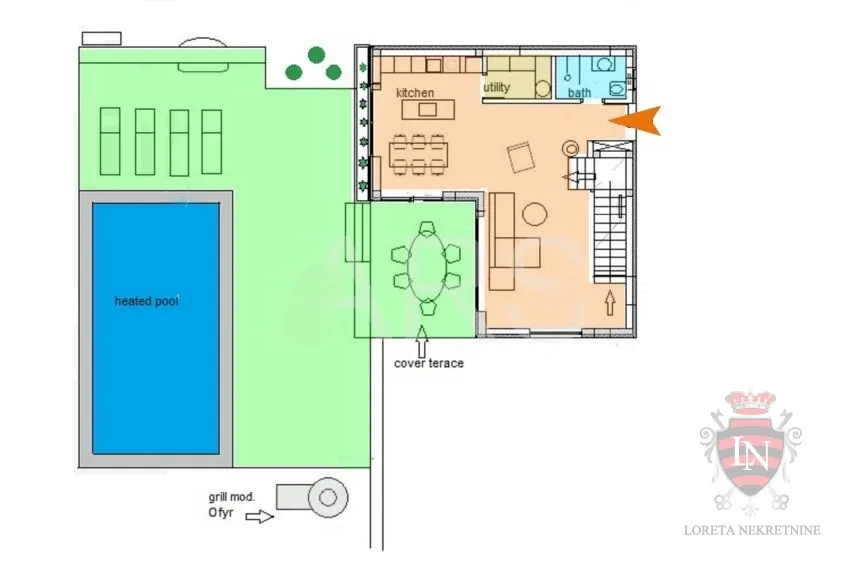 kuća s bazenom 200 m2, motovun, istra - slika 36