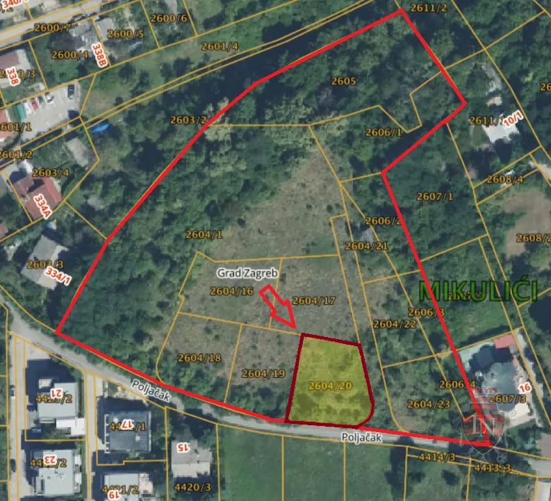 mikulići — građevinsko zemljište 734 m² | pravilan oblik, pogled i 160 €/m² - slika 15