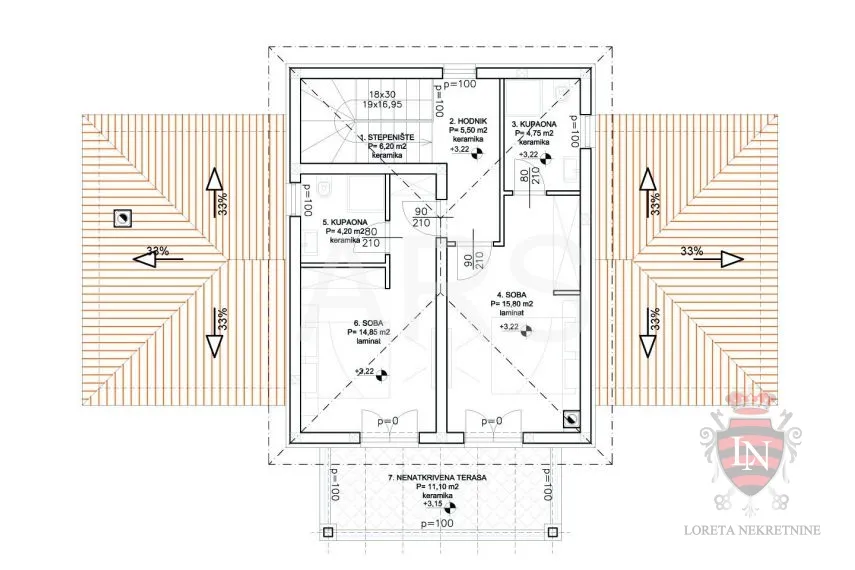 vila s bazenom na parceli od 1 300 m2, labin, istra - slika 37