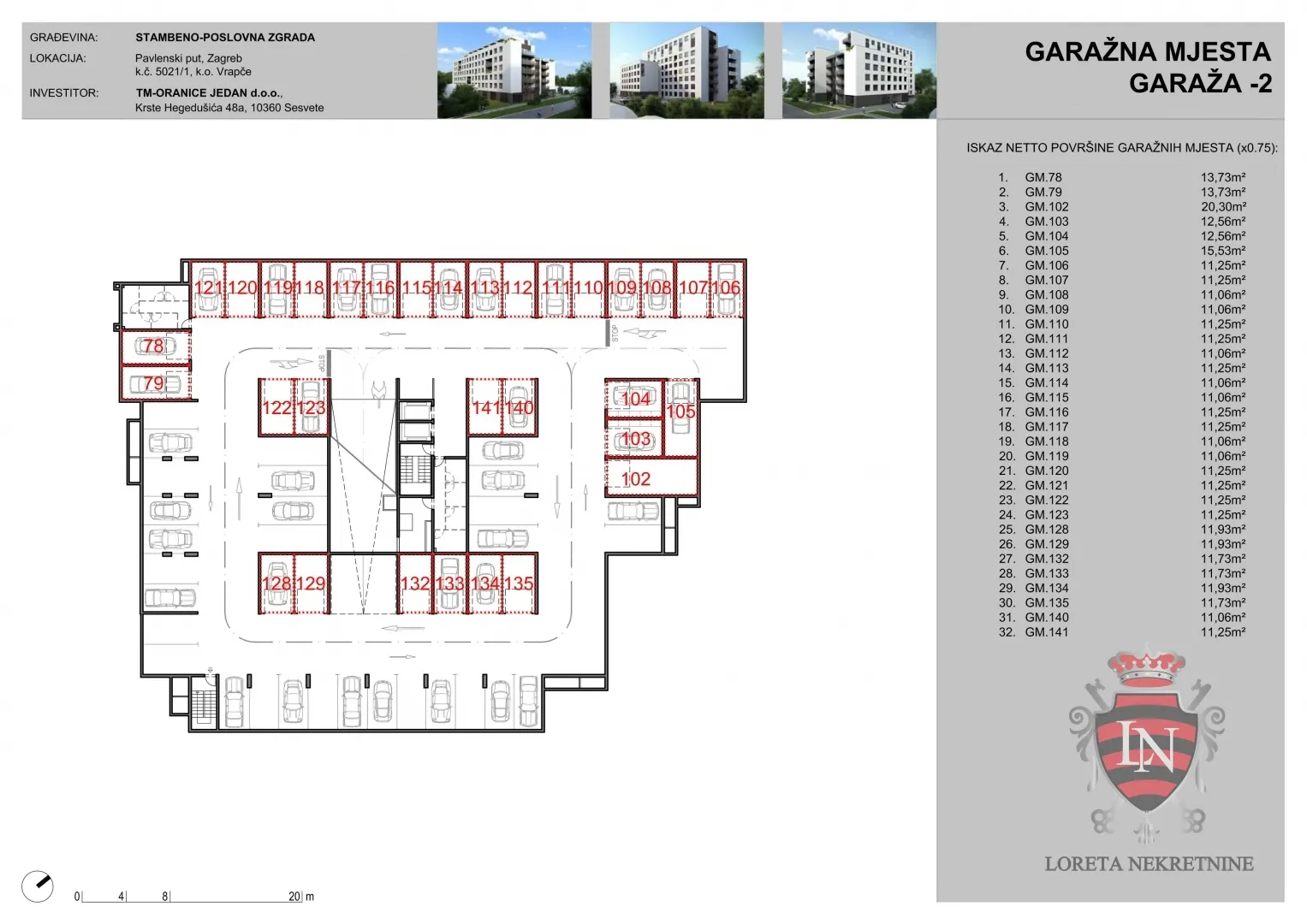 garaža u garaži zgrade, 21 m2, špansko-oranice - slika 9