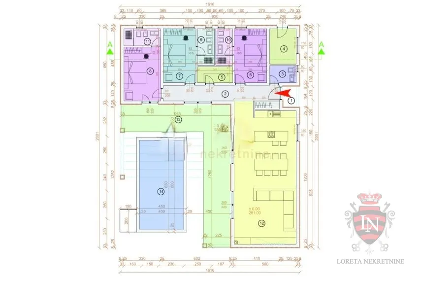 moderna kuća s bazenom, labin 187 m2 - slika 23