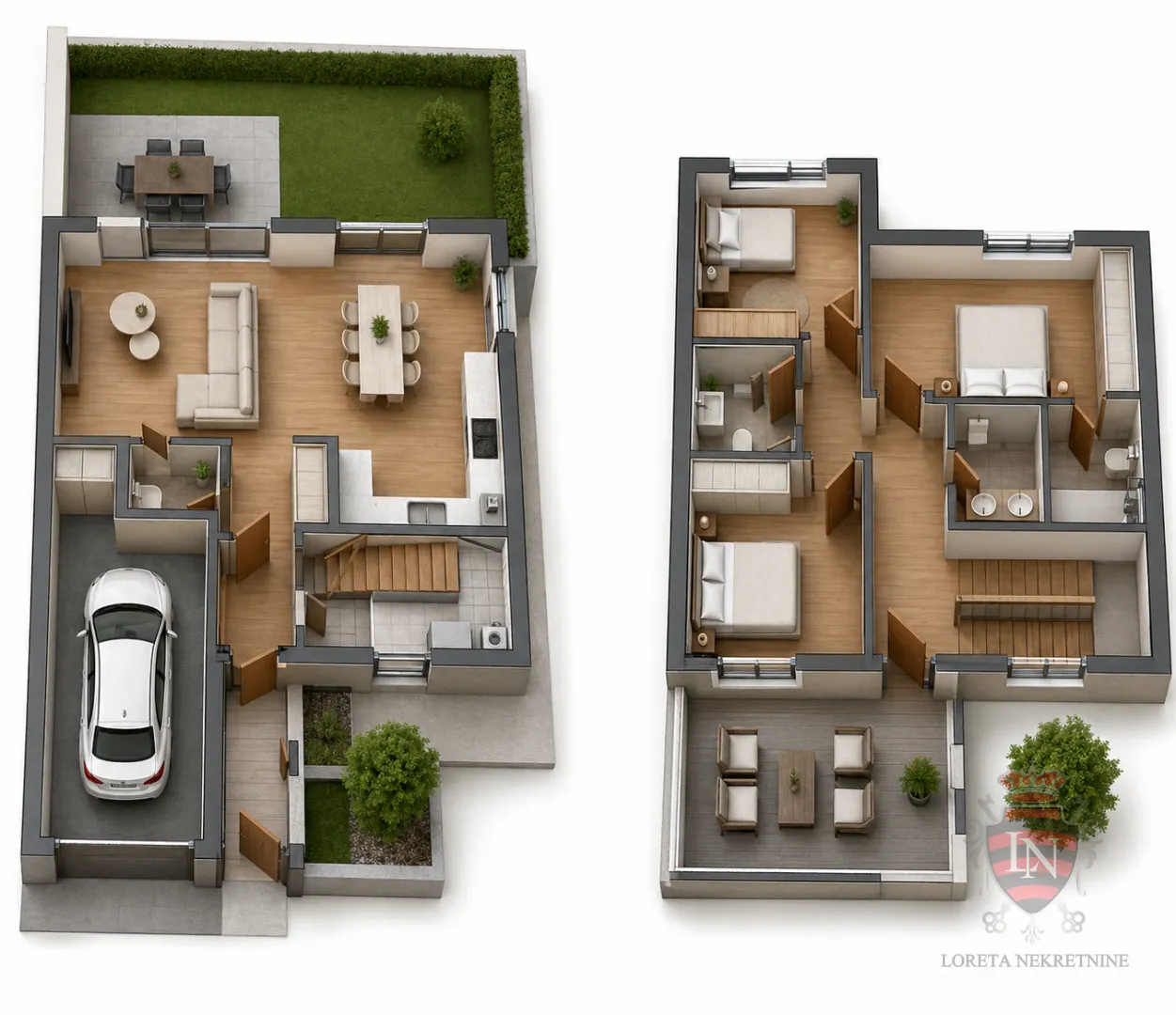 kuća u nizu, rakitje, 157,37 m2, s1 - slika 30