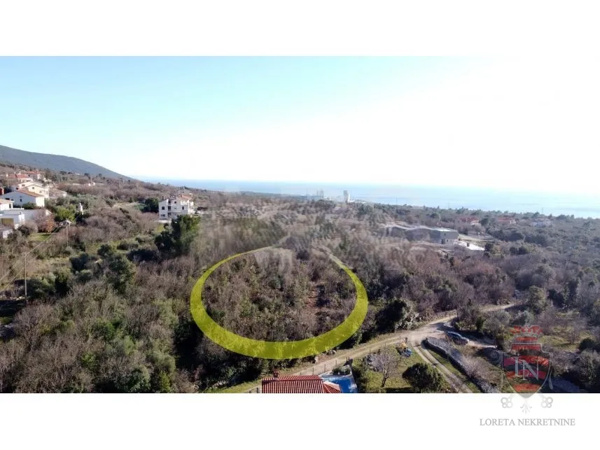 građevinsko zemljište s pogledom na more 2992 m2, labin - slika 2