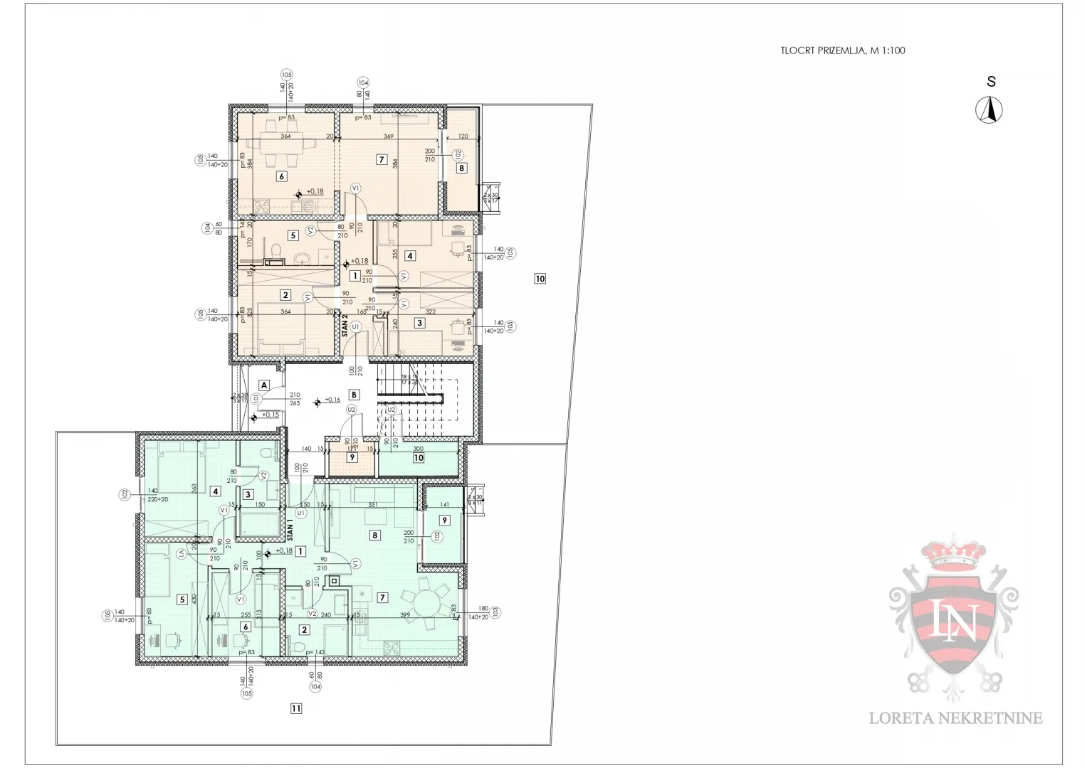 sv. klara, novogradnja, 126,26 m2, b2 - slika 16