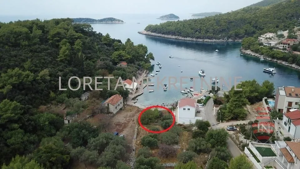 građevinsko zemljište, gršćica, korčula, 730 m2, prvi red do mora! - slika 3