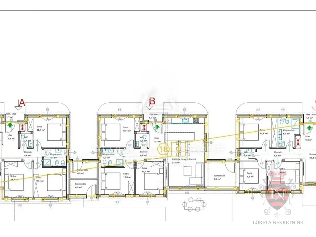 kuća s bazenom 104 m2, kaštelir-labinci, novogradnja - slika 18