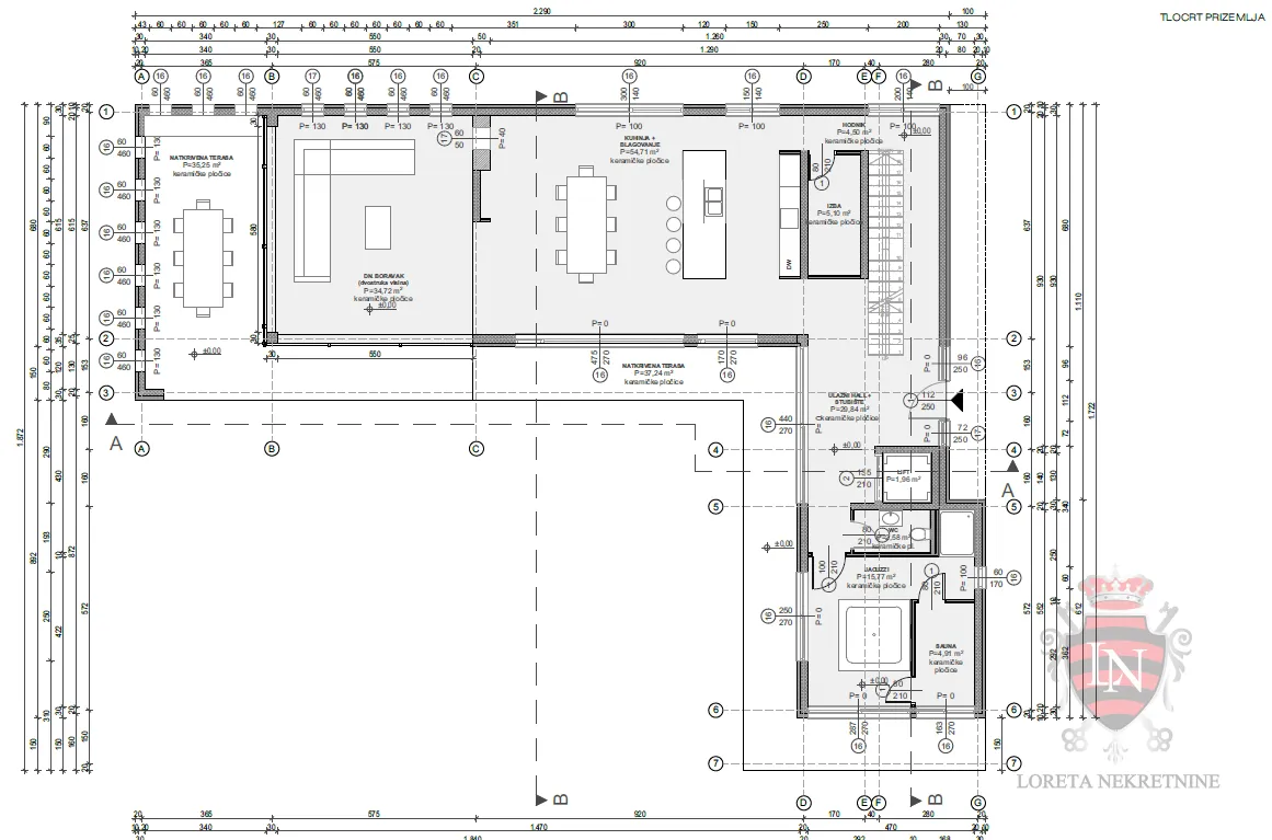 zemljište 800 m2+ projekt od 400 m2, prekrasna vila sa bazenom, istra - slika 21