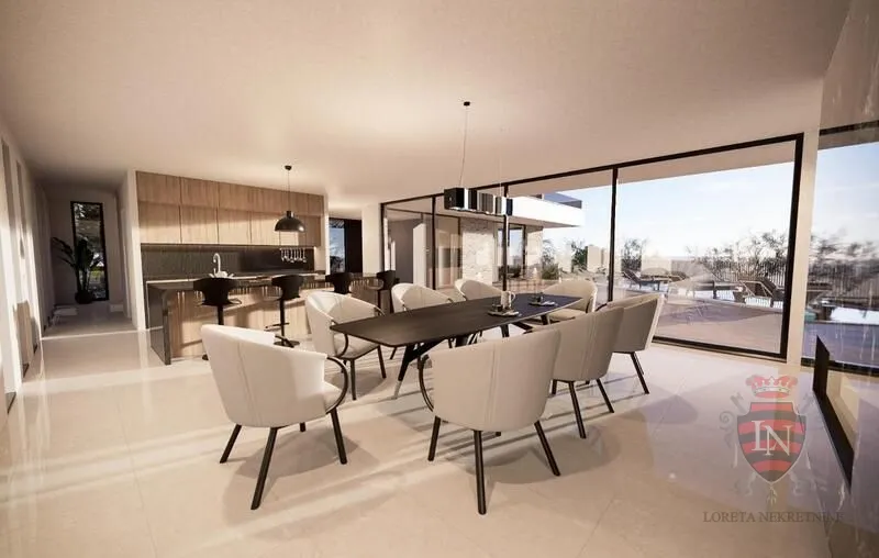 zemljište 800 m2+ projekt od 400 m2, prekrasna vila sa bazenom, istra - slika 12