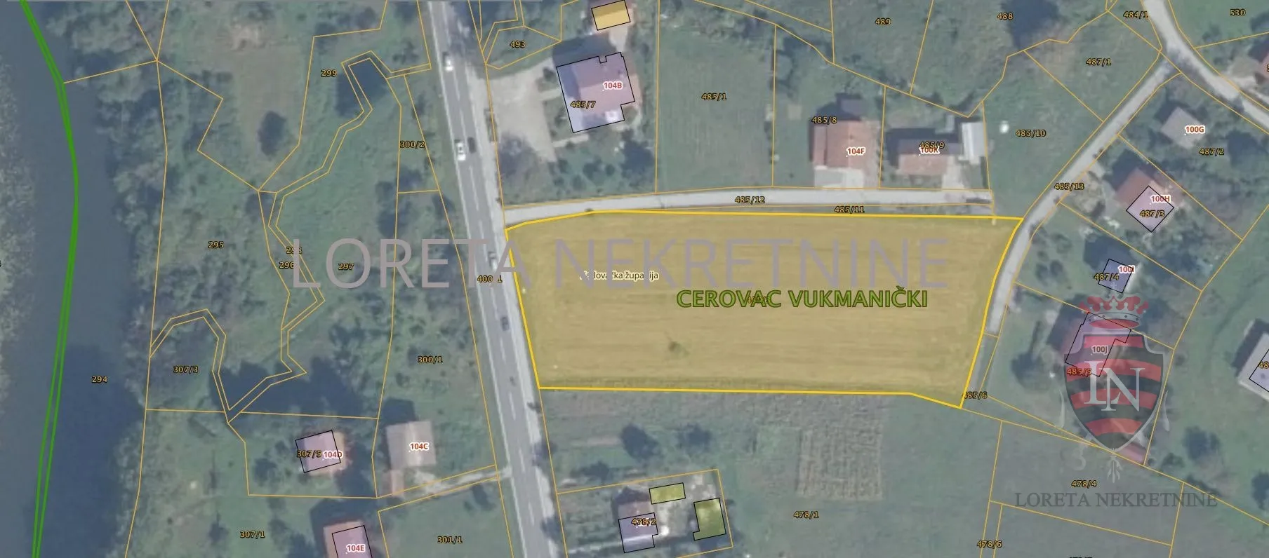 Građevinsko zemljište, Cerovac Vukmanićki, 6297 m2 - Cerovac Vukmanićki, Karlovac