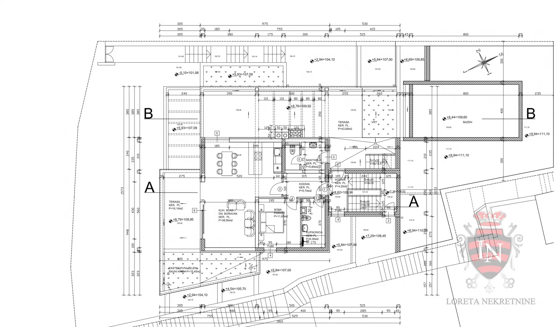 novogradnja dubrovnik, nuncijata s4, 168 m2 sa bazenom - slika 24