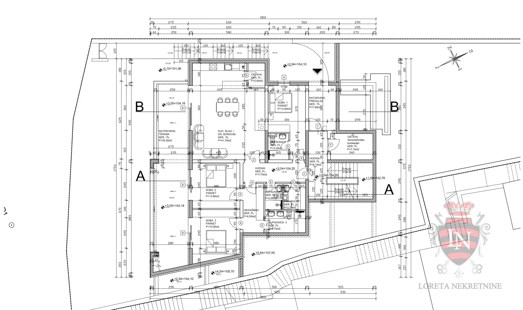 novogradnja dubrovnik, nuncijata s1, 153 m2 - slika 27