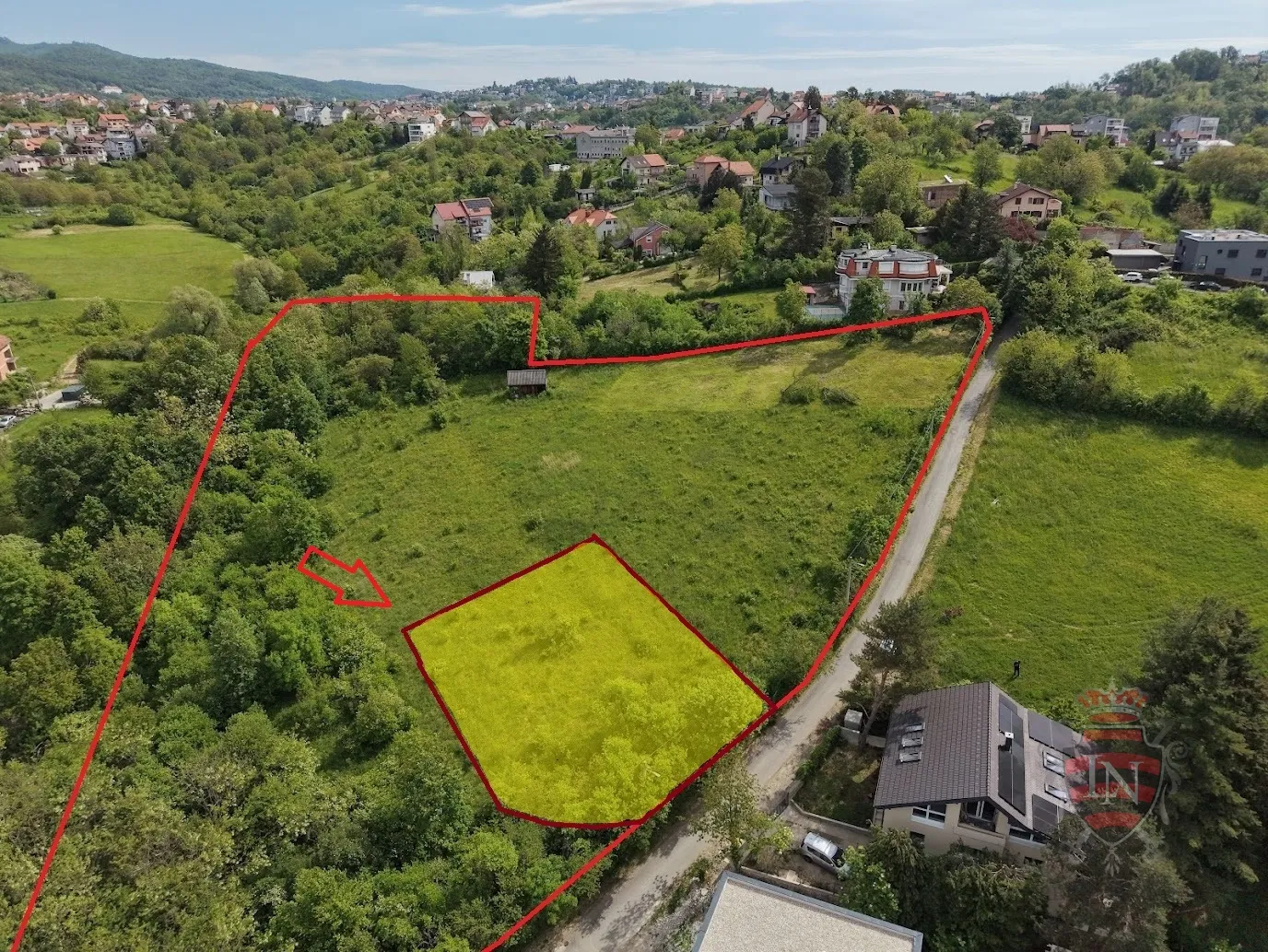 mikulići — građevinsko zemljište 657 m² | pravilan oblik, pogled i 160 €/m² - slika 4