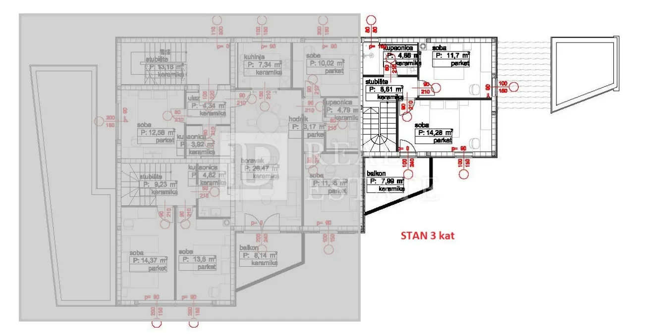 povile - stan s vrtom od 170 m2 u modernoj novogradnji - slika 14