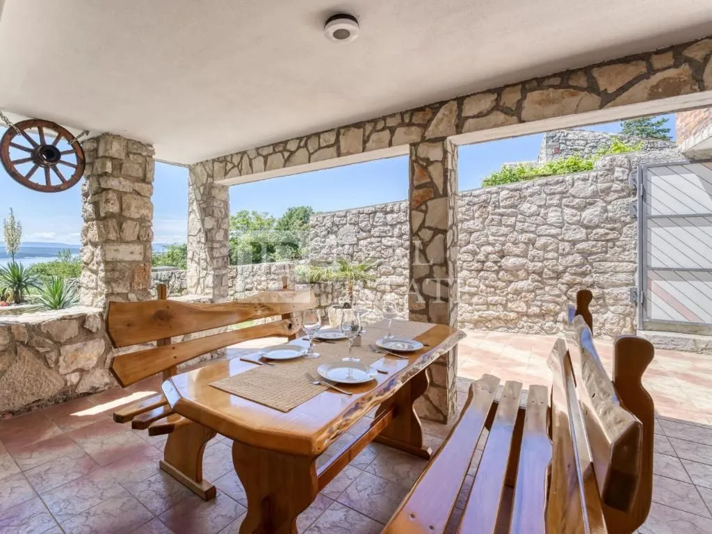crikvenica - predivna kamena kuća s panoramskim pogledom na more - slika 17