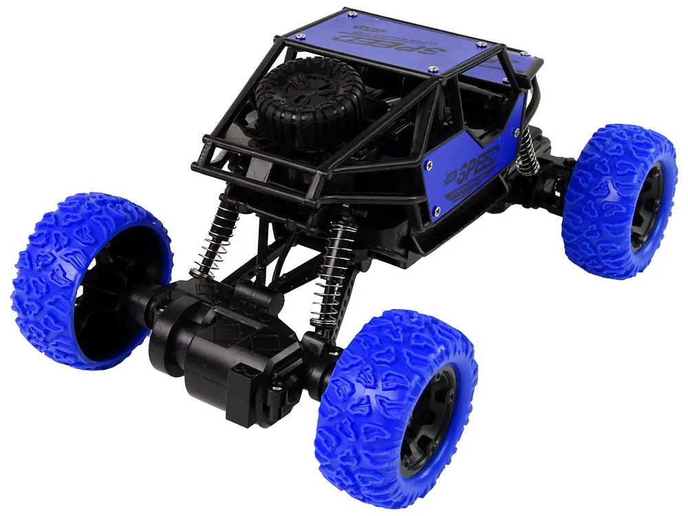 remote controlled terrain car r/c 1:18 blue. - slika 4
