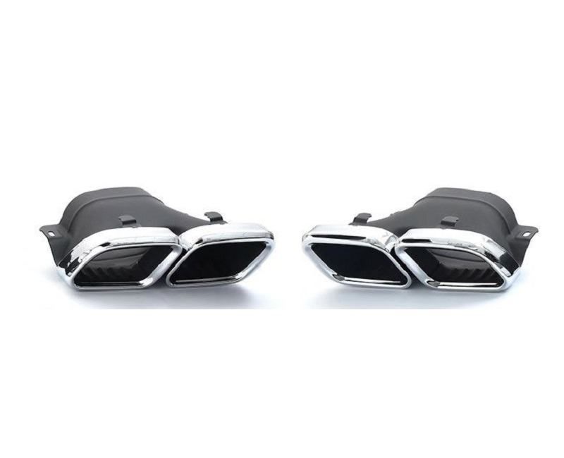 difuzor+nastavci auspuha za mb c klasa w205 amg line - c63 - krom - slika 3