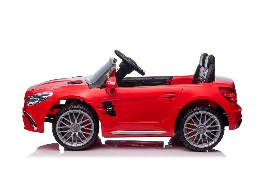 licencirani auto na akumulator mercedes sl65 s lcd - crveni/lakirani - slika 2