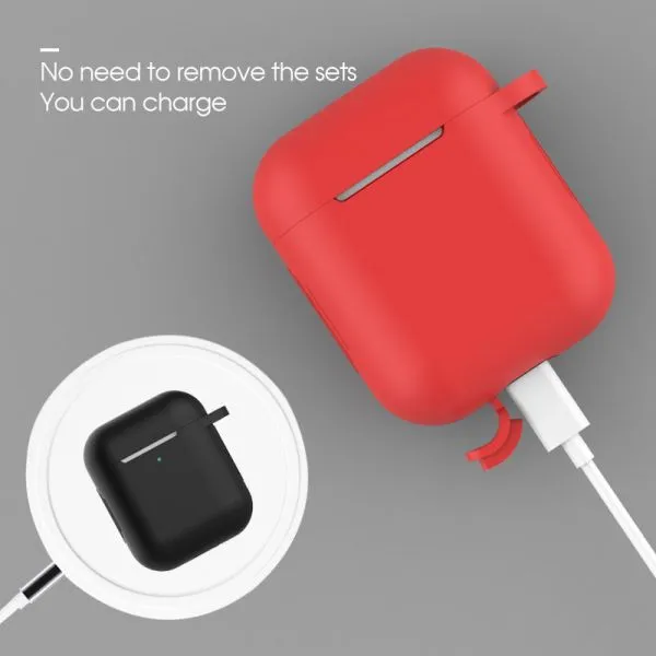 zaštitna silikonska navlaka za bežične slušalice airpods - slika 3