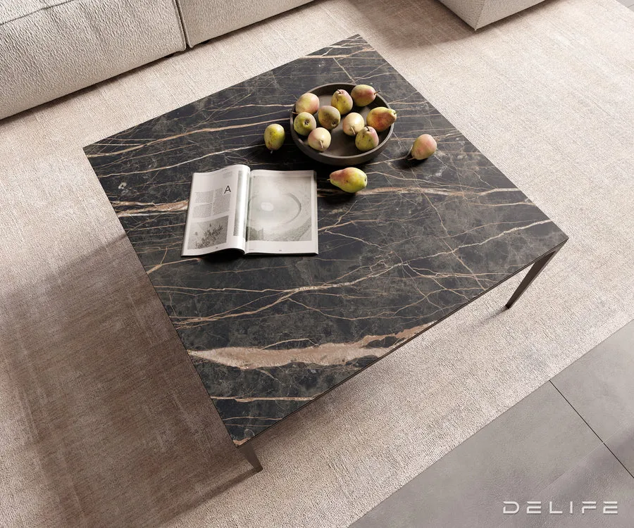 klub stolić levente 85x85cm, materijal: keramika laminam noir desir - slika 3