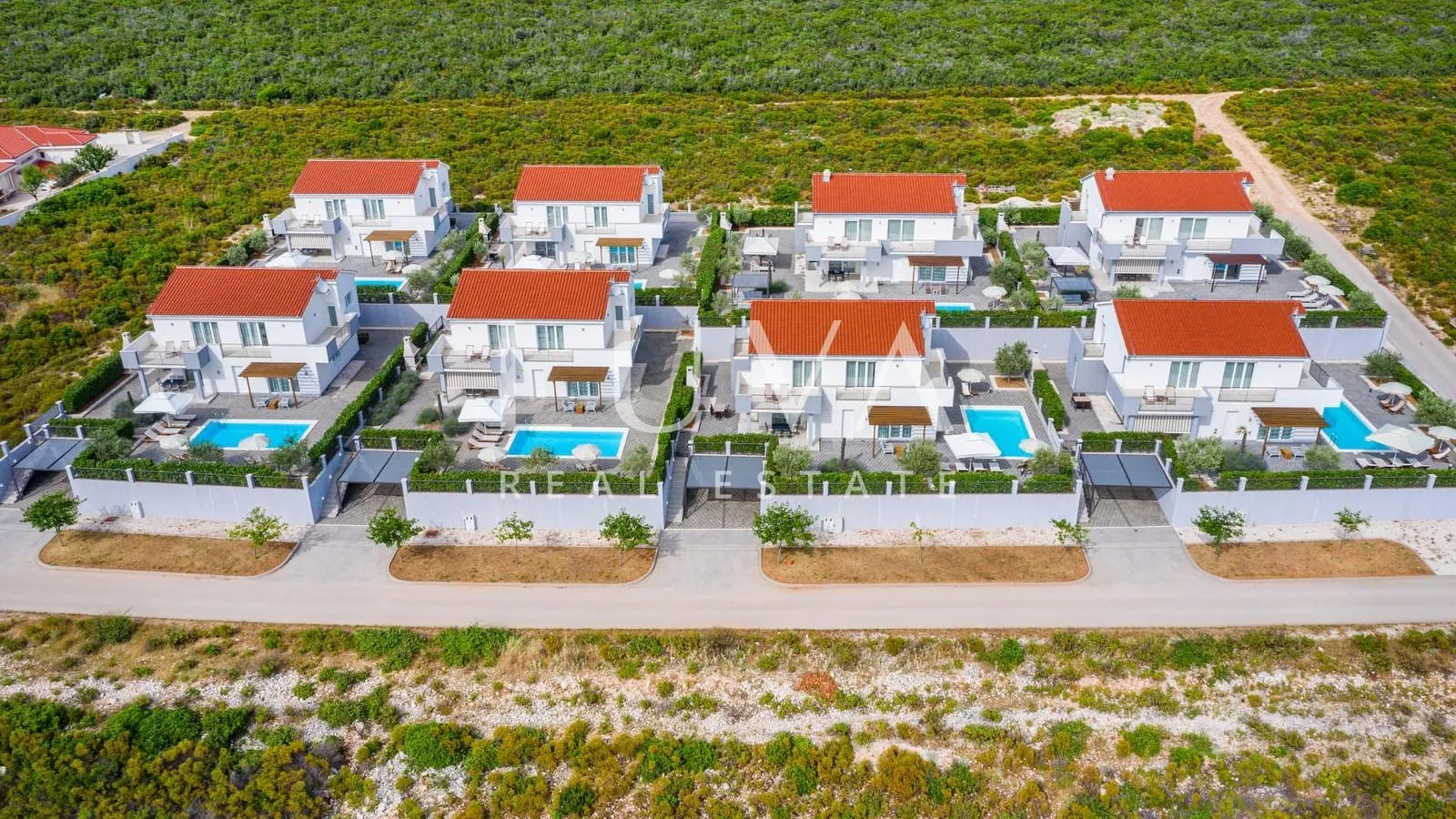 Debeljak, Zadar, resort, 8 kuća s bazenom na prodaju, investicija - Debeljak, Sukošan