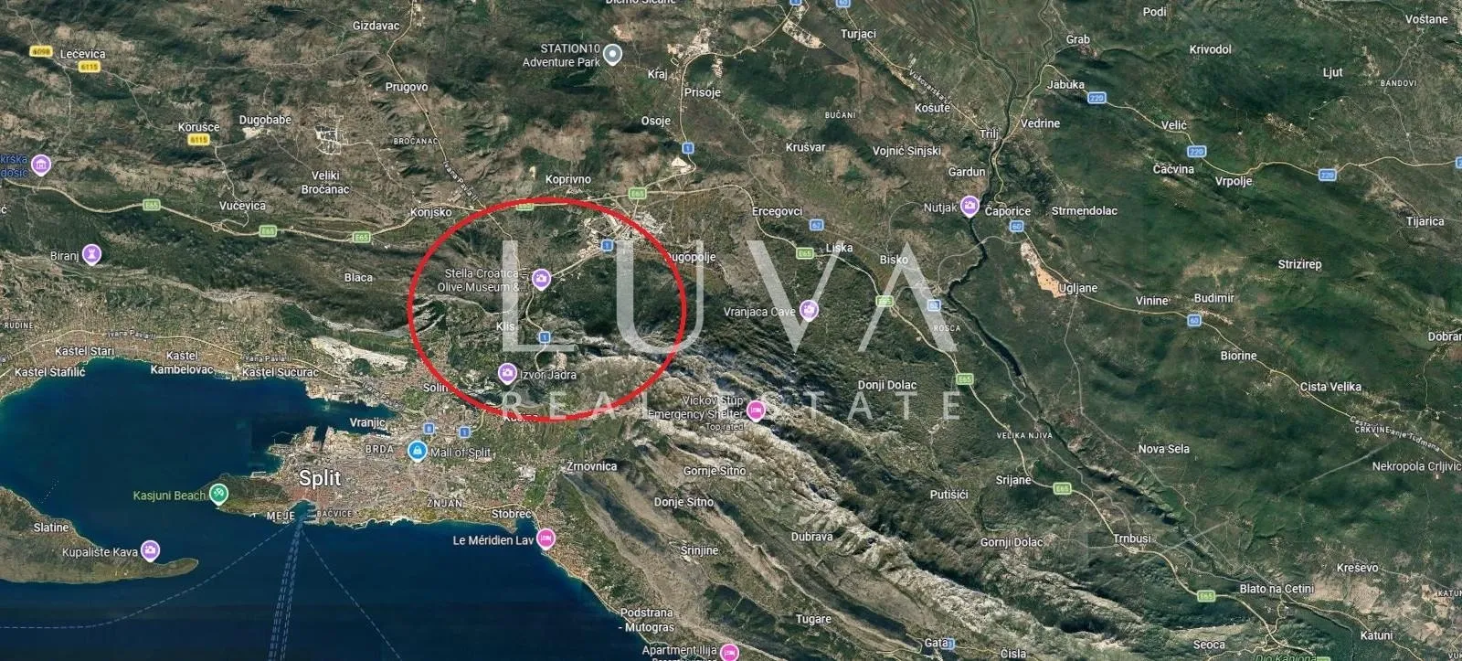 solin, klis, građevinsko zemljište 2512 m2 s lokacijskom dozvolom - slika 2