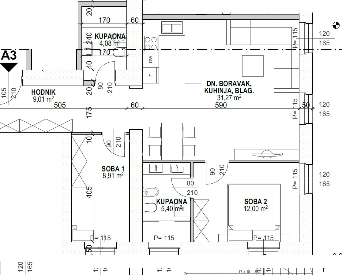 opatija, strogi centar, luksuzan stan 70,69 m2 na prodaju - slika 17