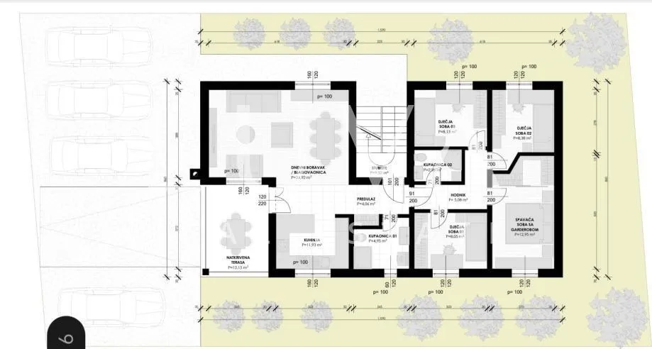kaštel štafilić, kuća 377m2 sa stanovima na prodaju - slika 57
