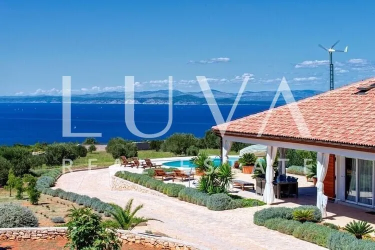 Hvar, Brusje, luksuzna vila s bazenom i pogledom na more na prodaju - Brusje, Hvar