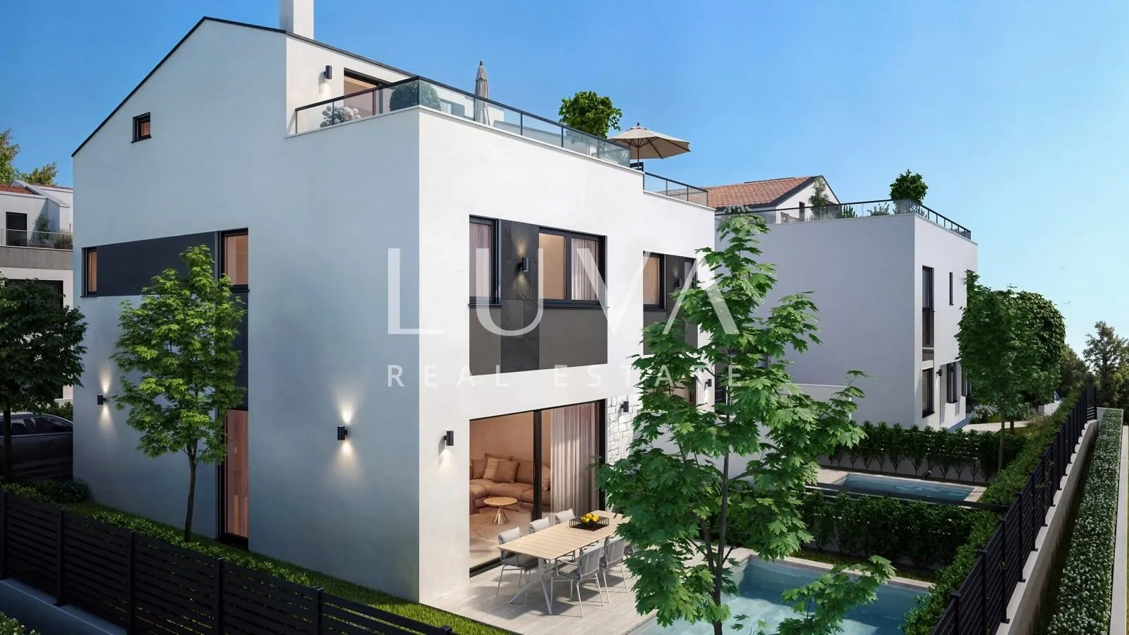 Istra, Poreč, moderna kuća u nizu s bazenom, 122,27 m2 - Varvari, Poreč