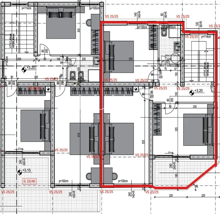 opatija, matulji, stan 154 m2 s pogledom na more, prodaja - slika 8
