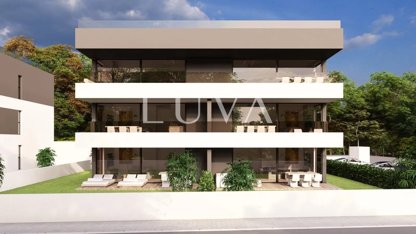 Istra, Poreč, moderni penthouse s krovnom terasom, 181,45 m2